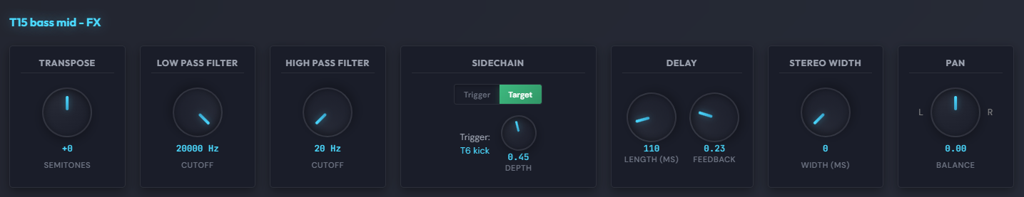 XSDAW FX Chain — per-track signal processing